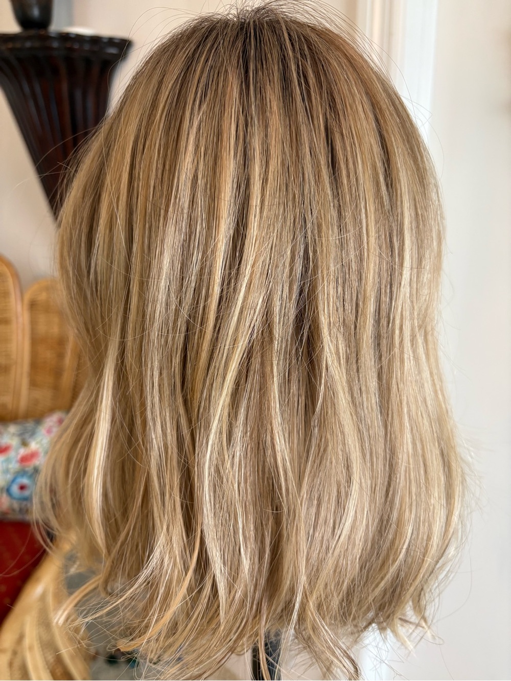 BELLE TRESS HF Synthetic wig, CAPRI! Raw Sugar Blonde Rooted! Great. Trimmed! - Picture 6 of 14